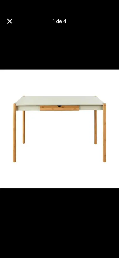 Escritorio MDF y bambú 105cm - miniatura 2