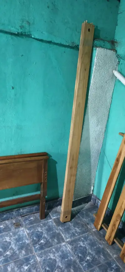 Cama de madera c/ colchon - miniatura 3