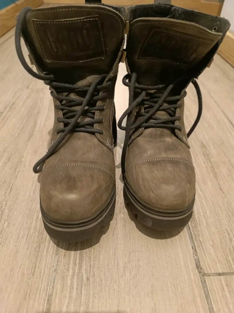 Botas de cuero verde - 1