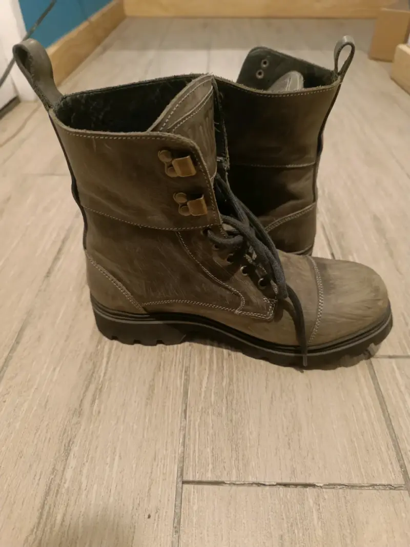 Botas de cuero verde - 5