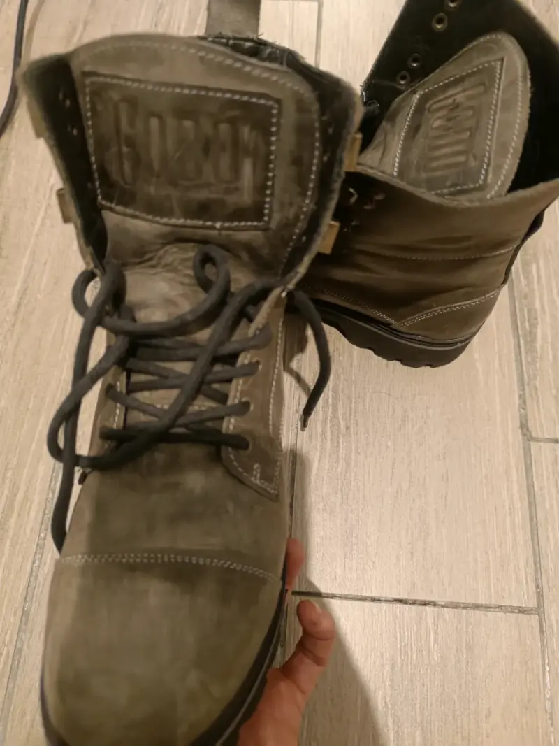Botas de cuero verde - 6