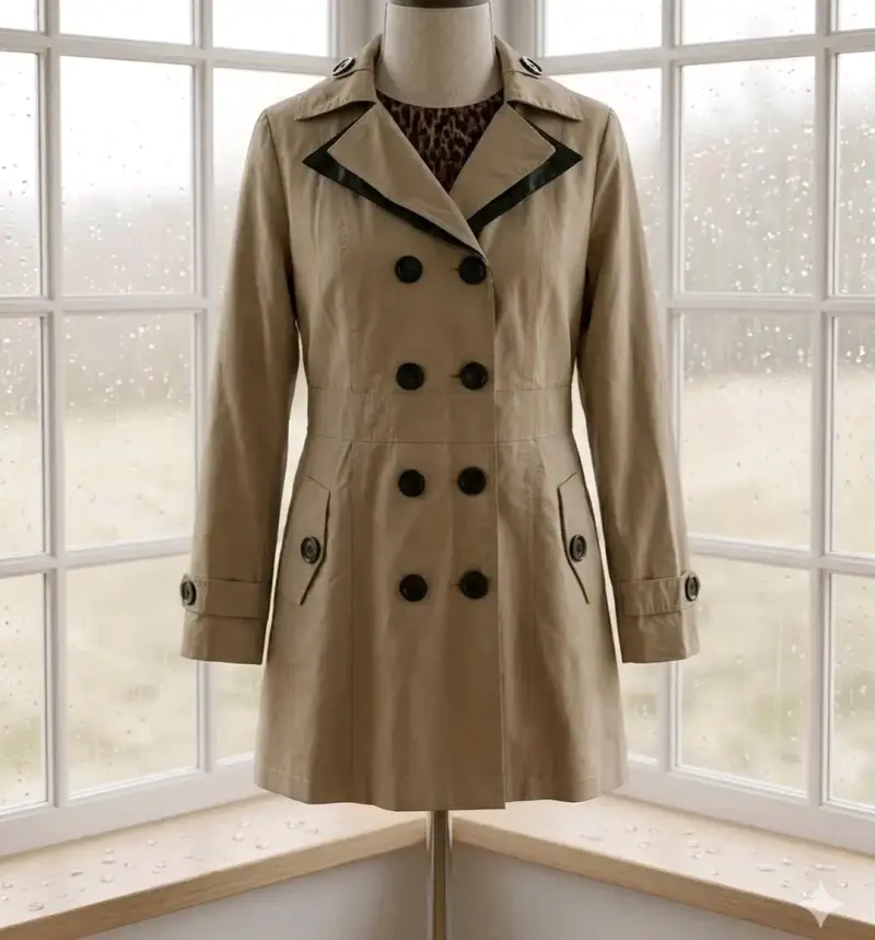Trench coat beige elegante
