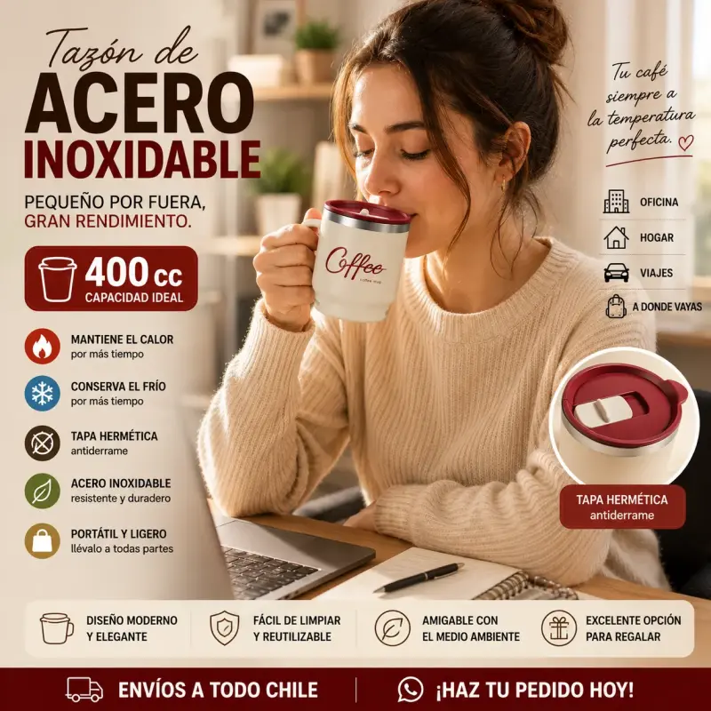 Taza de café con tapa - 4