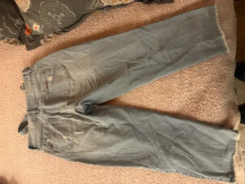 Jeans desgastados azul claro - 2
