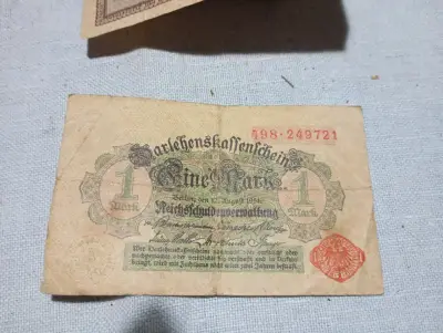 Billete 1 Mark alemán 1914 - miniatura 1