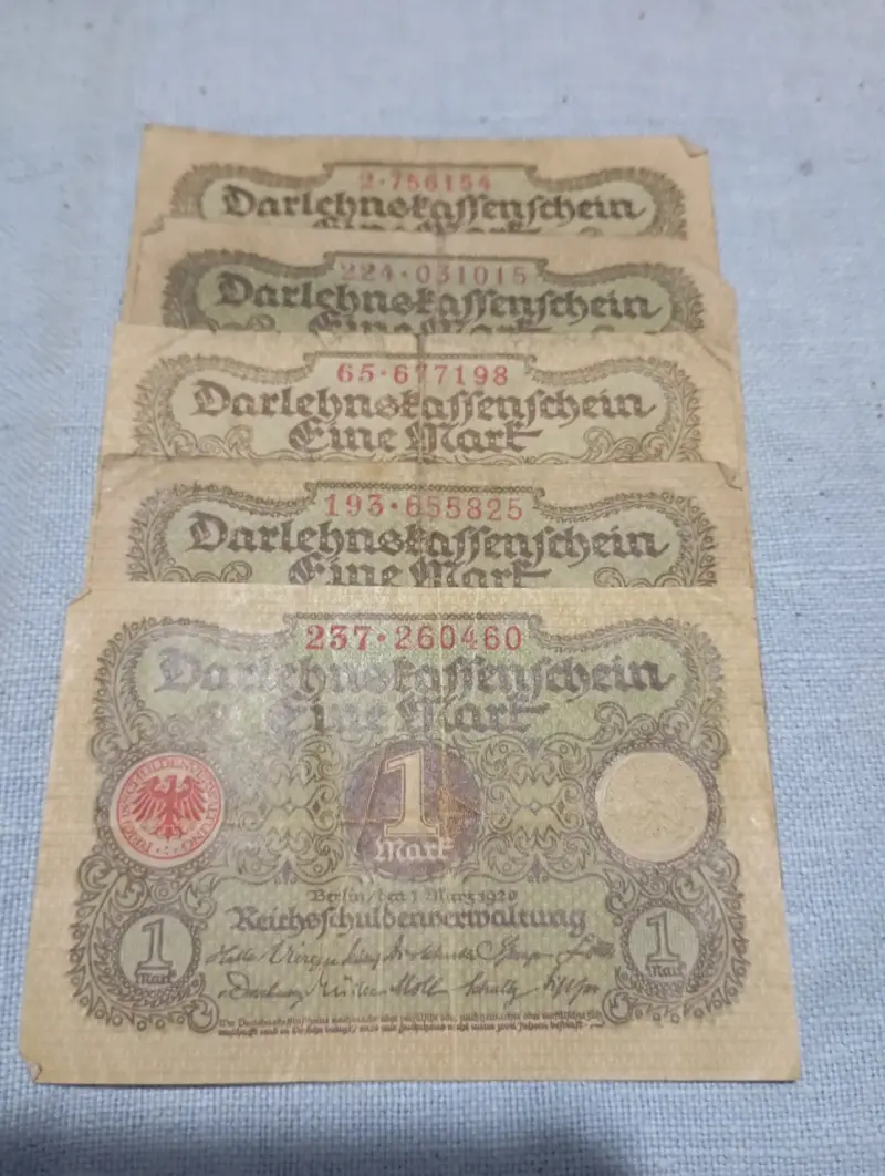Billetes antiguos 1 Mark - 1