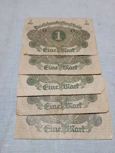 Billetes antiguos 1 Mark - miniatura 2
