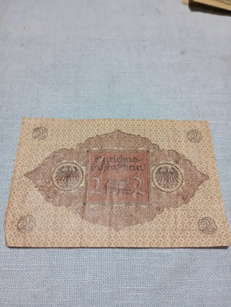 Billete antiguo 2 Mark - 2