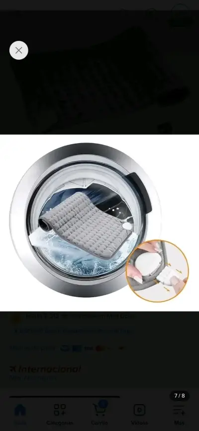 Almohadilla térmica eléctrica gris - miniatura 4