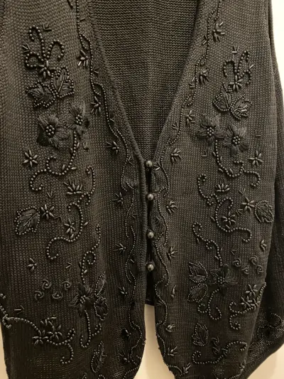 Vest negro bordado - miniatura 2