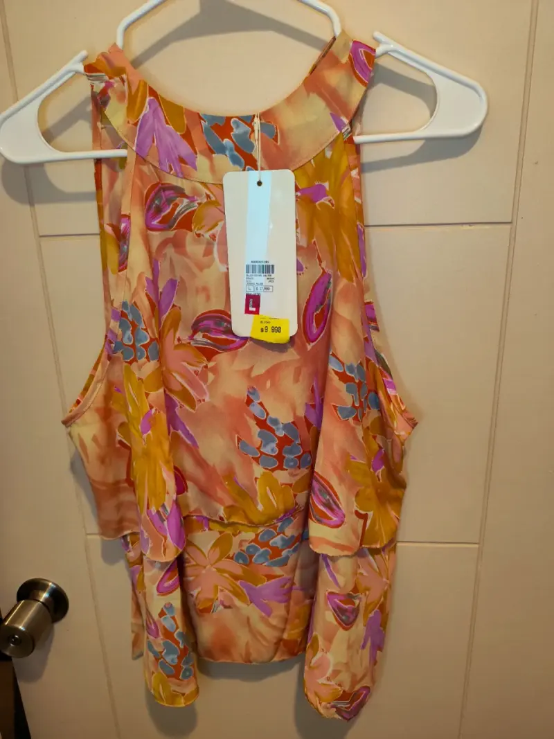 Blusa estampada colores vivos