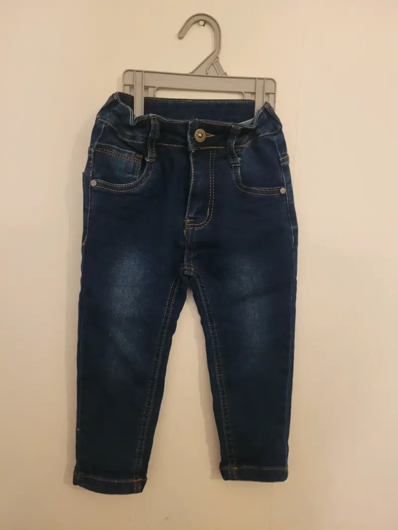 Pantalón de mezclilla niño azul - 1