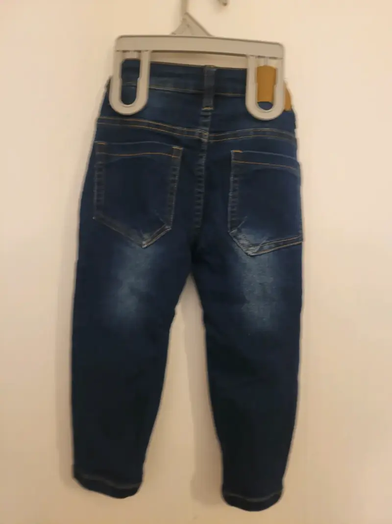 Pantalón de mezclilla niño azul - 4
