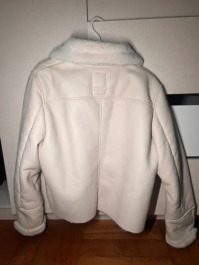 Chaqueta beige con capucha PRUNE - 2