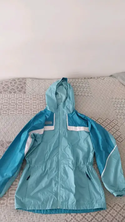Chaqueta Columbia celeste con capucha - miniatura 1
