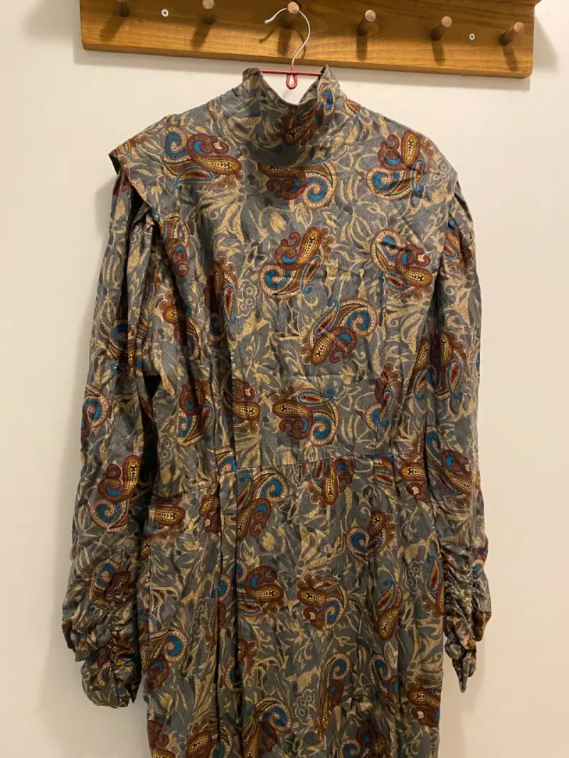 Vestido vintage estampado paisley - 1