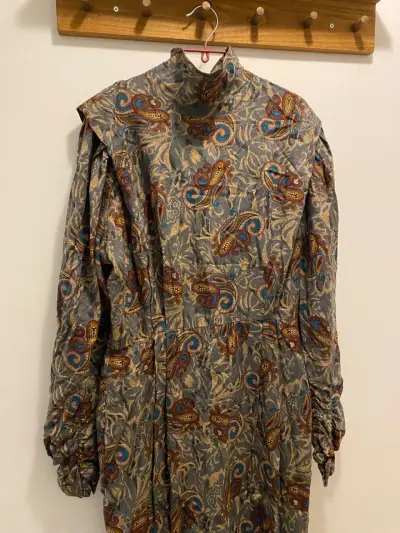 Vestido vintage estampado paisley - miniatura 1