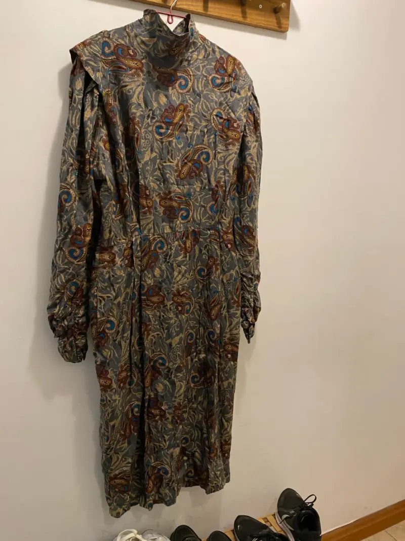 Vestido vintage estampado paisley - 2