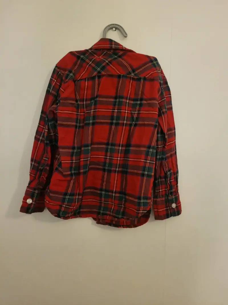 Camisa a cuadros roja infantil - 2