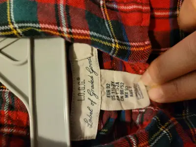 Camisa a cuadros roja infantil - miniatura 3