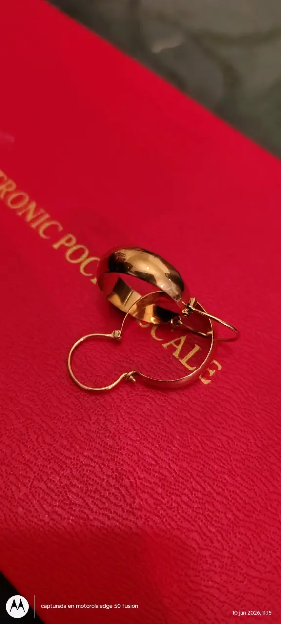 Aros de oro brillantes - 1