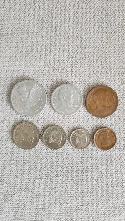 Lote de monedas antiguas chilenas - miniatura 2