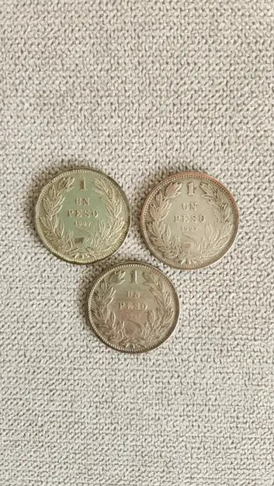 Moneda antigua 1 Peso 1927 plata 0.5 - miniatura 1
