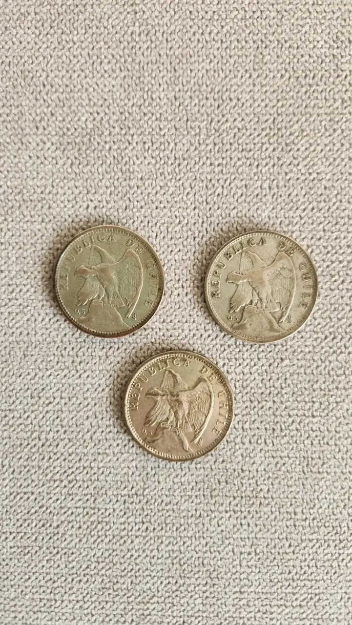 Moneda antigua 1 Peso 1927 plata 0.5 - 2