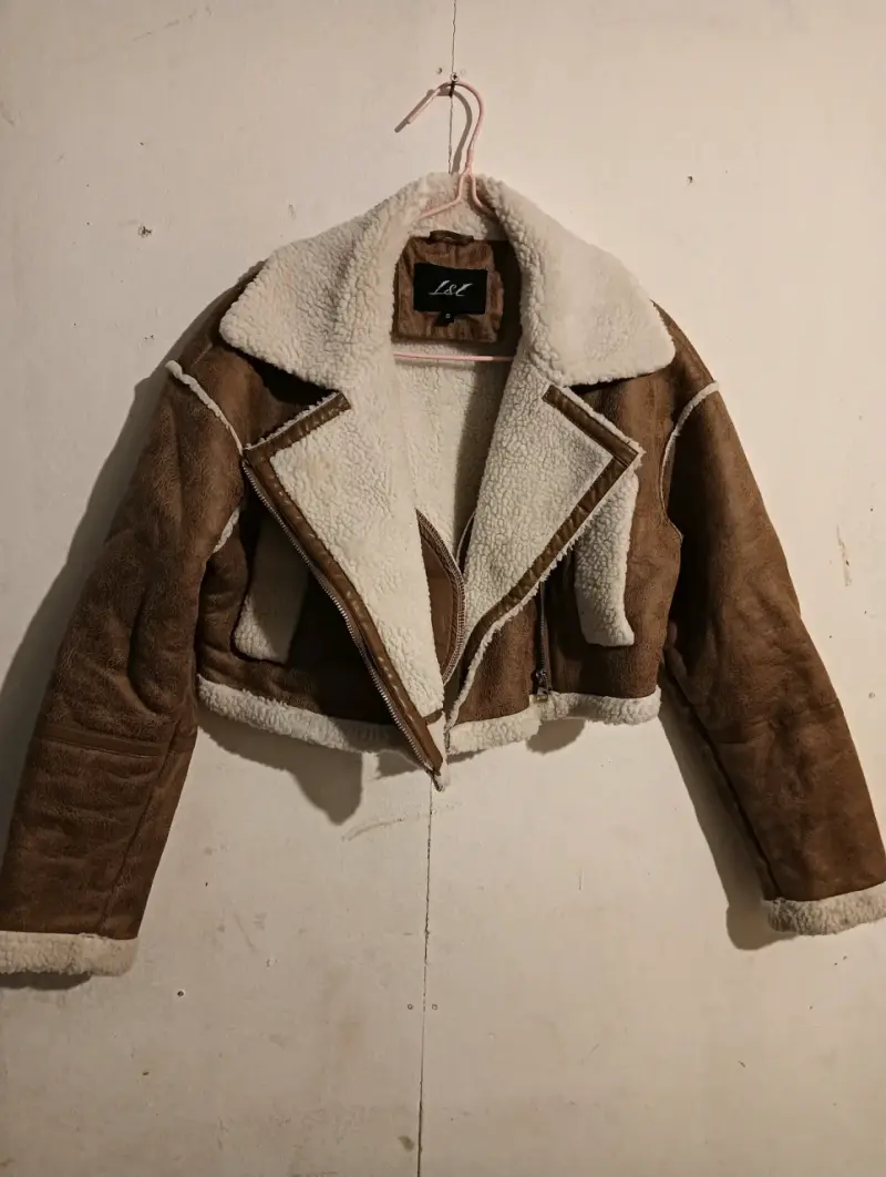 Chaqueta de abrigo marrón