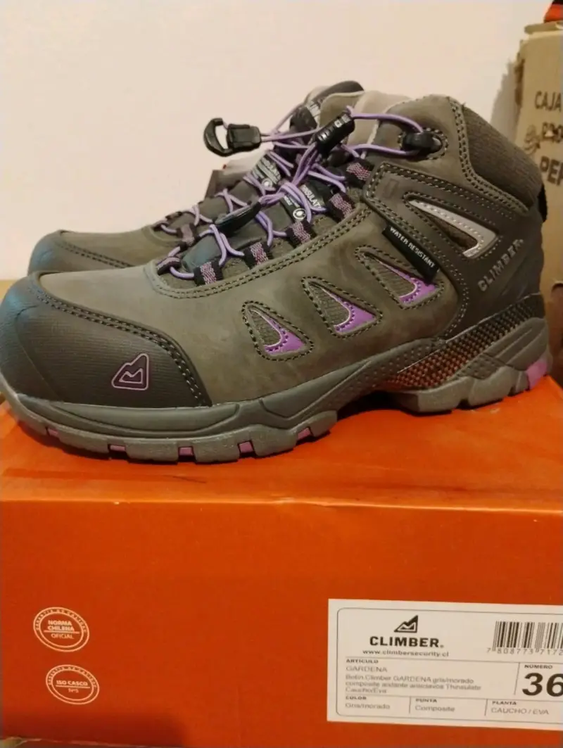 Botines Climber gris y morado - 1