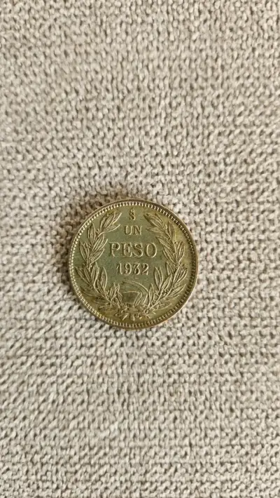 Moneda antigua 1 peso 1932 plata 0.4 - miniatura 1