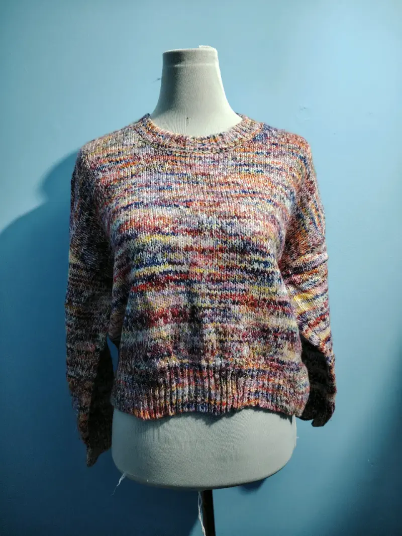 Sweater de lana multicolor