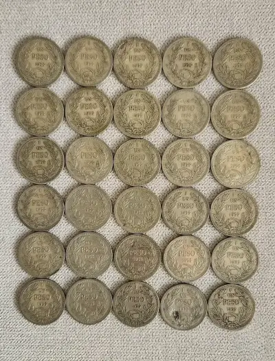 Monedas de Un Peso año 1933 cuproniquel - miniatura 1
