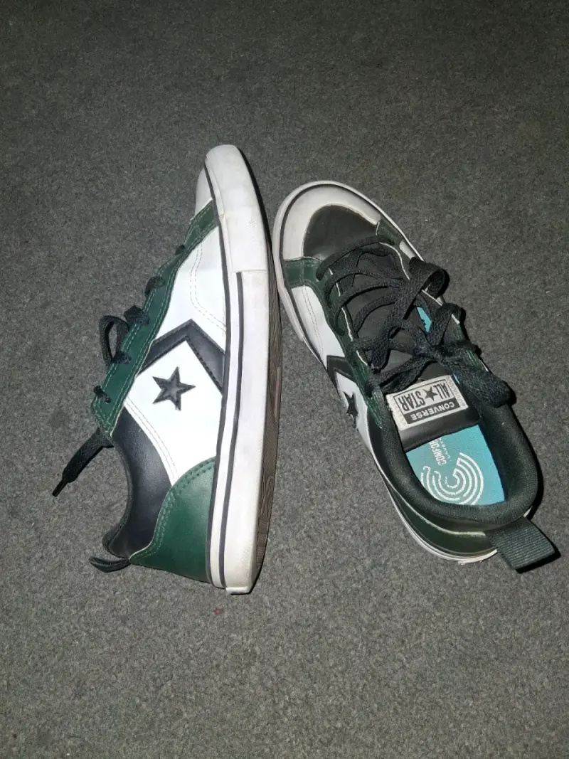 Zapatillas deportivas verde y negro Converse - 4