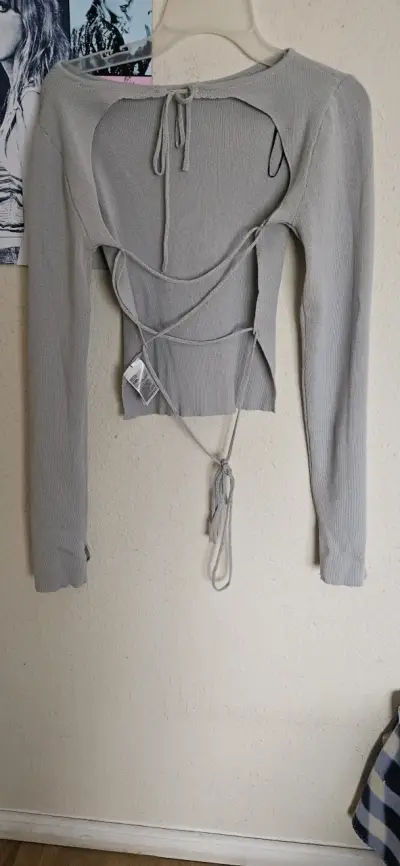 Sweater gris H&M talla M - miniatura 2