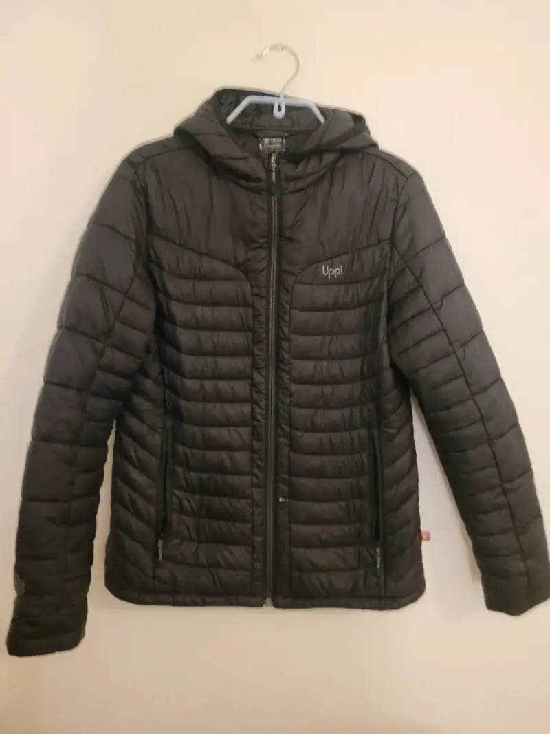 Parka negra lippi con capucha - 1