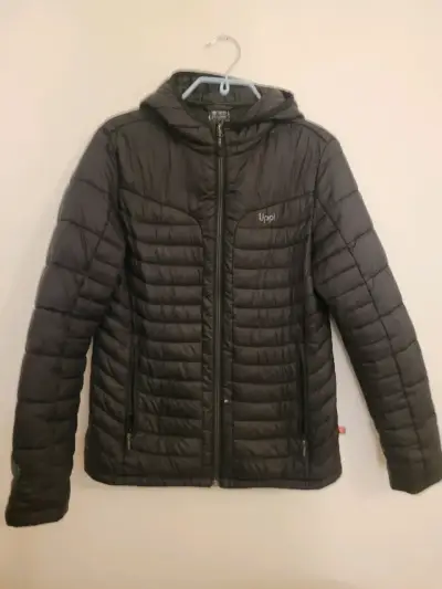 Parka negra lippi con capucha - miniatura 1