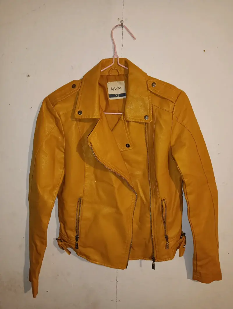 Chaqueta biker amarilla Sybilla - 1
