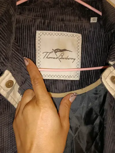 Abrigo largo negro Burberry original - miniatura 2