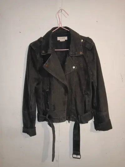 Chaqueta negra de mezclilla - miniatura 2