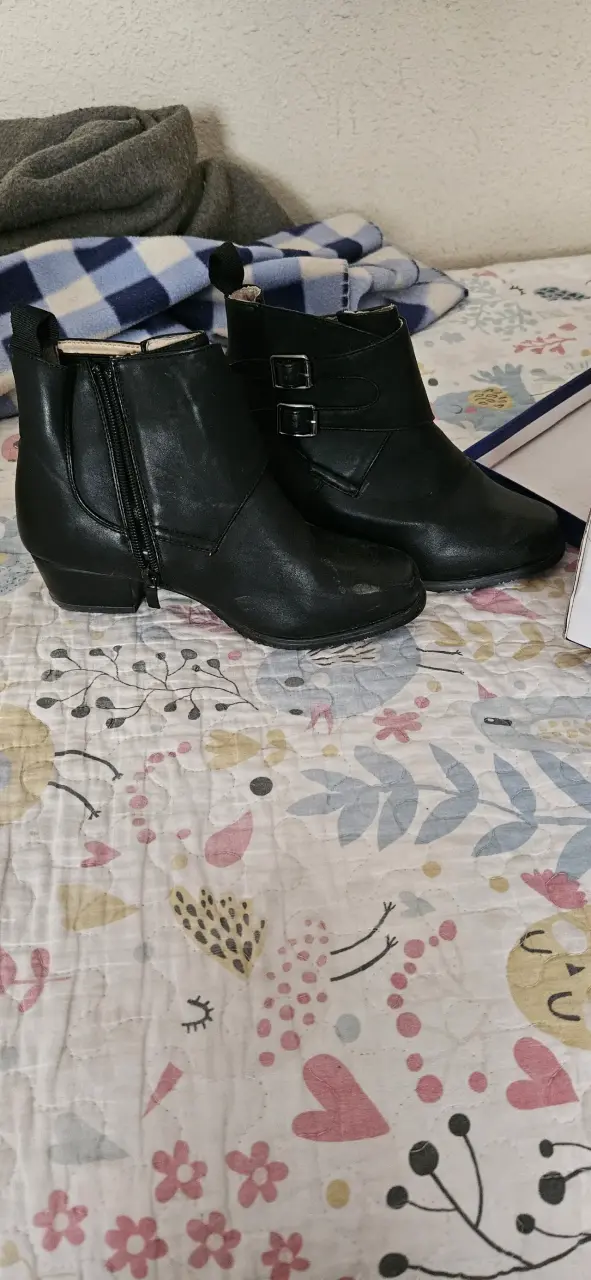 Botas negras de cuero para niño - 2