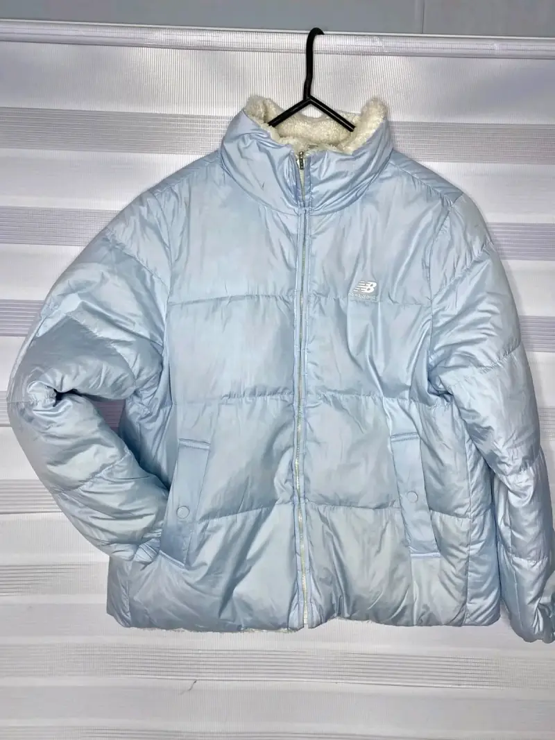 Chaqueta acolchada celeste - 1