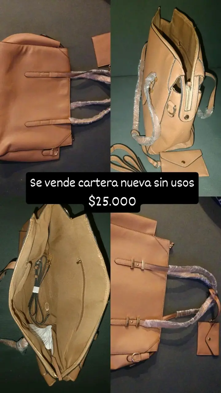 Cartera de cuero nueva - 1