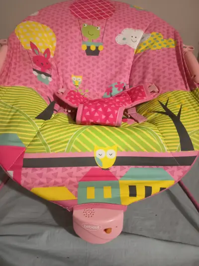 Silla mecedora para bebé colorida - miniatura 2
