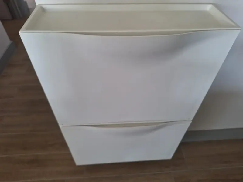 Mueble zapatero blanco moderno - 2
