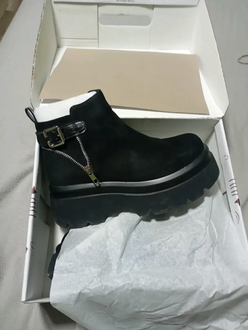 Botines negros de plataforma - 3