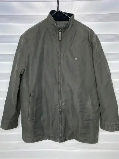 Chaqueta gris con cremallera - miniatura 1