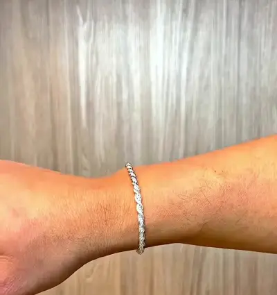 Pulsera turbillon de plata italiana 925 - miniatura 1