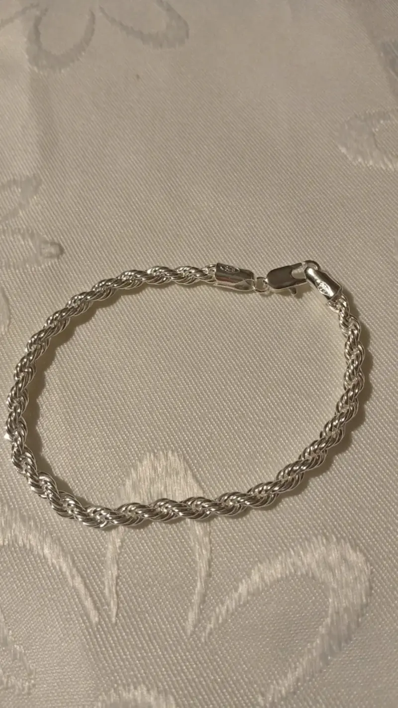 Pulsera turbillon de plata italiana 925 - 2