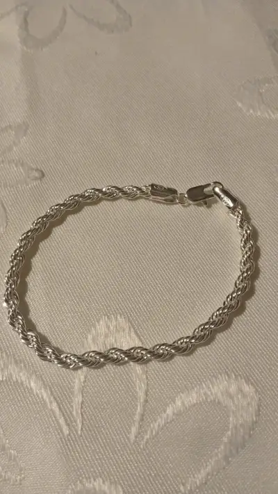Pulsera turbillon de plata italiana 925 - miniatura 2